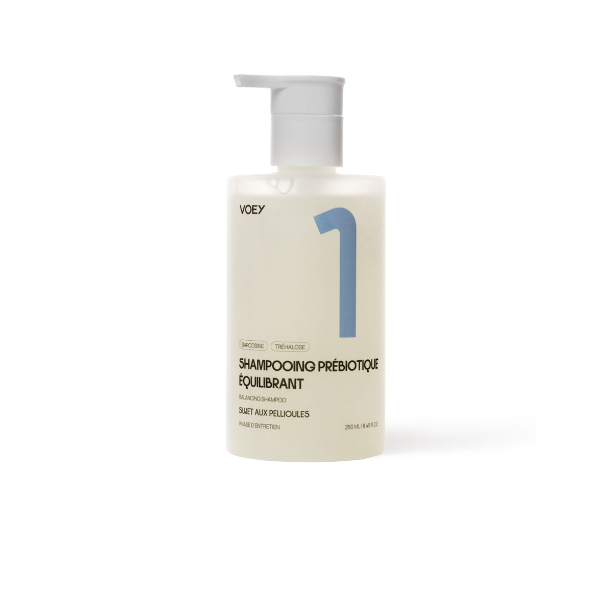 VOEY Balancing Shampoo bottle with pump